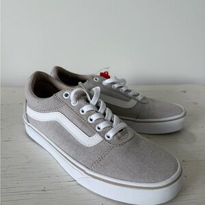 Vans Tan and White Women's Sneakers
